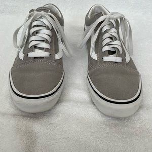 Light grey vans sneakers size 7.5